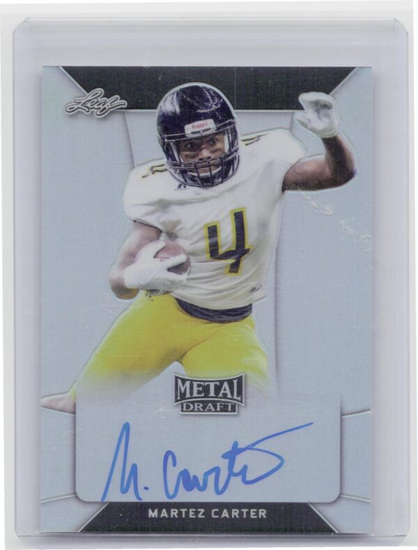 2018 Leaf Metal Draft Martez Carter auto BA-MC1