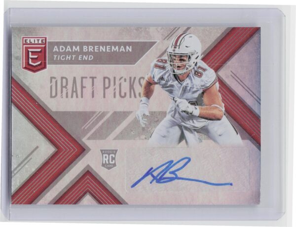 2018 Panini Elite Draft Picks Adam Breneman AU #192 Minutemen Draft Picks Autogr