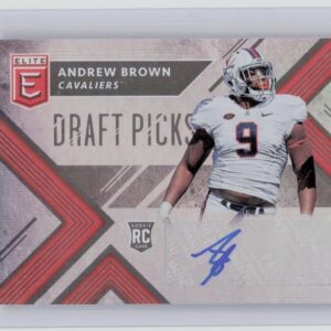 2018 Panini Elite Draft Picks Andrew Brown AU #161 Cavaliers Draft Picks Autogra