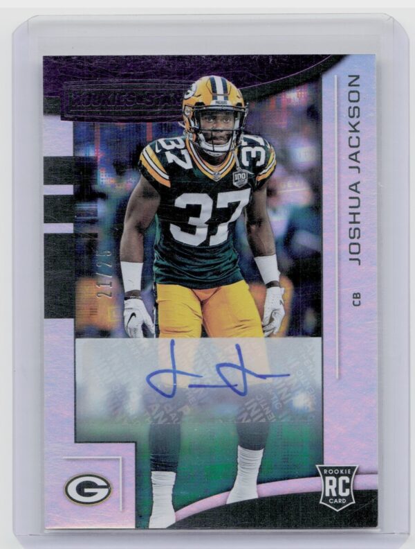 2018 Panini Rookies & Stars Joshua Jackson AU SN25 #156 Packers Rookies Longevit