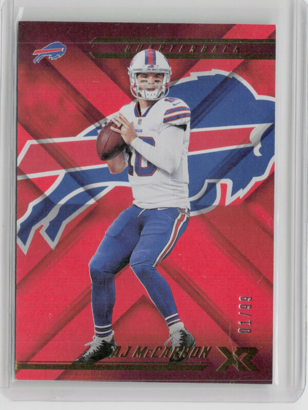 2018 Panini XR AJ McCarron Orange SN99 #2 Bills
