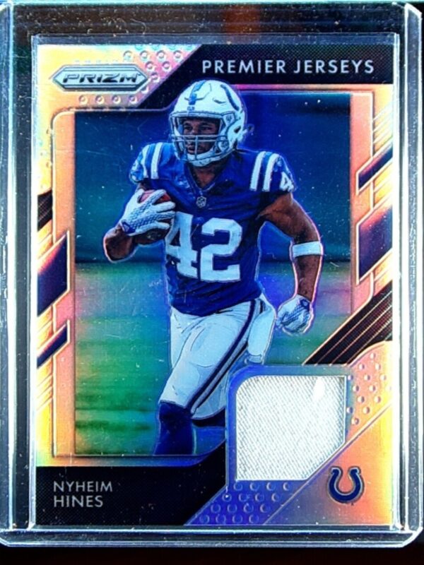 2018 Prizm Nyheim Hines JSY #PP-29 Colts Prizm Premier Jerseys