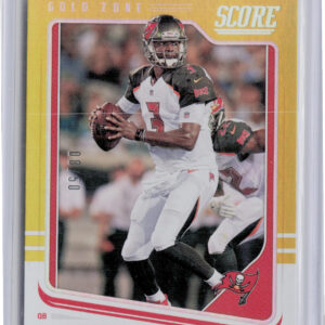 2018 Score Jameis Winston Gold Zone SN50 #301 Buccaneers
