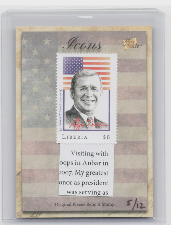 2018 The Bar Pieces of the Past Hybrid Edition George W Bush Liberia 5/12