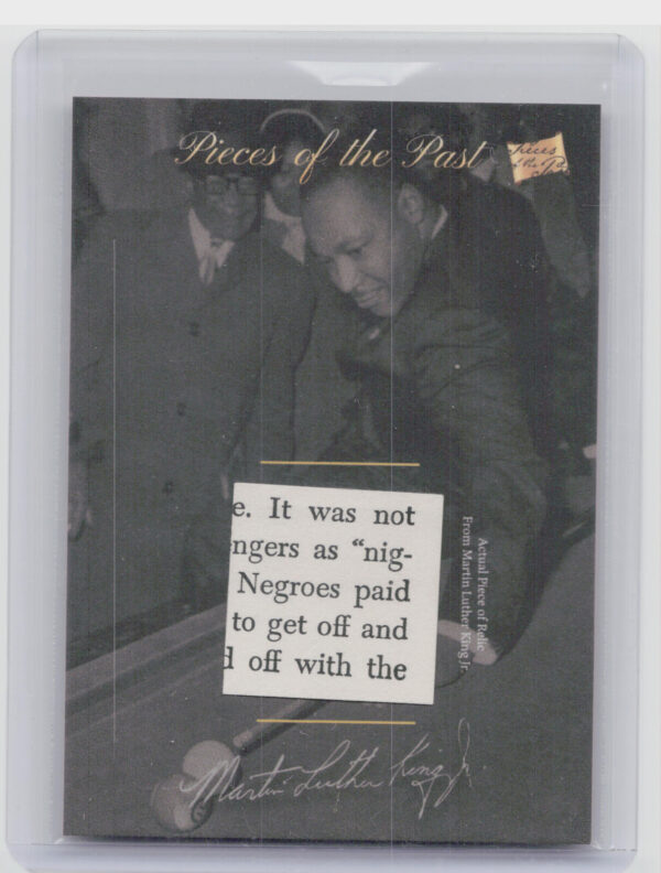 2018 The Bar Pieces of the Past  Mementos Edition:  Martin Luther King Jr.