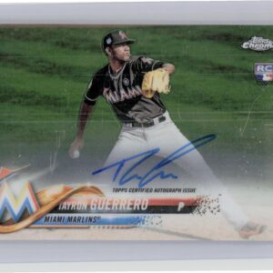 2018 Topps Chrome Tayron Guerrero AU #RA-TG Marlins Rookie Autographs
