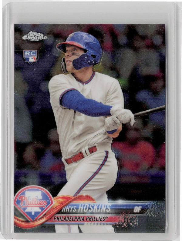 2018 Topps Chrome Update Rhys Hoskins RC #HMT28 Phillies