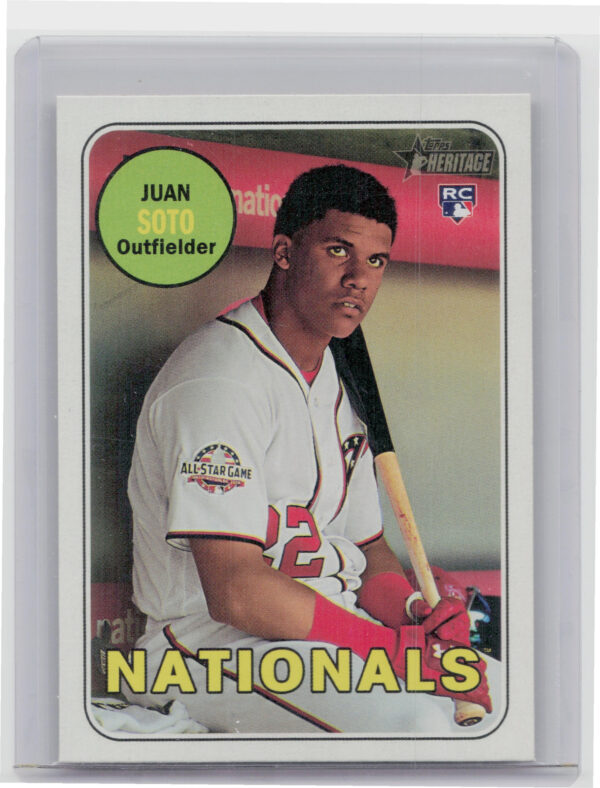 2018 Topps Heritage Juan Soto RC #502 Nationals