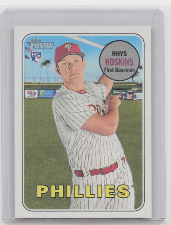 2018 Topps Heritage Rhys Hoskins SP VAR #206 Phillies
