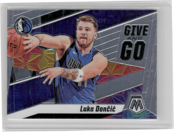 2019-20 Panini Mosaic Luka Doncic #10 Mavericks Give and Go