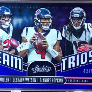 2019 Absolute DeAndre Hopkins / Deshaun Watson / Lamar Miller /50 #TT-HT Texans