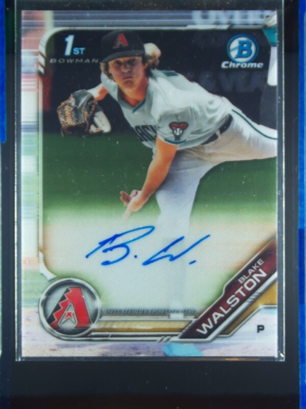 2019 Bowman Draft Blake Walston AU #CDA-BW Diamondbacks Chrome Draft Pick