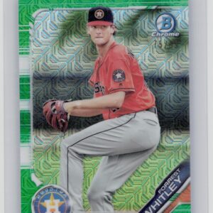 2019 Bowman Forrest Whitley SN99 #BCP-52 Astros Mojo Refractors Green