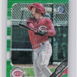 2019 Bowman Jonathan India /99 #BCP-102 Reds Mojo Refractors Green