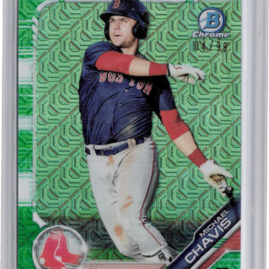 2019 Bowman Michael Chavis SN99 #BCP-92 Sox Chrome Prospects Mojo Refractors