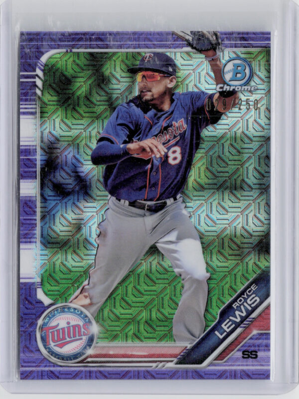 2019 Bowman Royce Lewis SN250 #BCP-103 Twins Chrome Prospects Mojo Refractors Pu