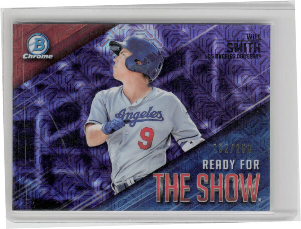 2019 Bowman Will Smith SN250 #RFTS-5 Dodgers Ready for the Show Mojo Refractors