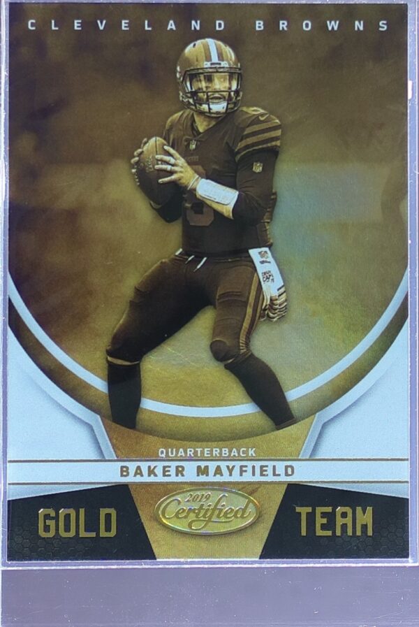 2019 Certified Baker Mayfield #GT-BM Browns Gold Team
