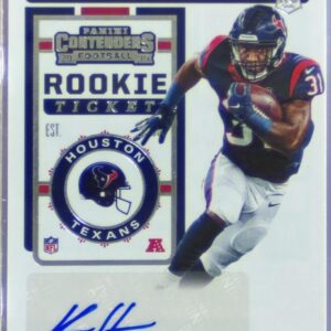 2019 Contenders Karan Higdon Auto VAR Variation Rookie Ticket #271 Texans