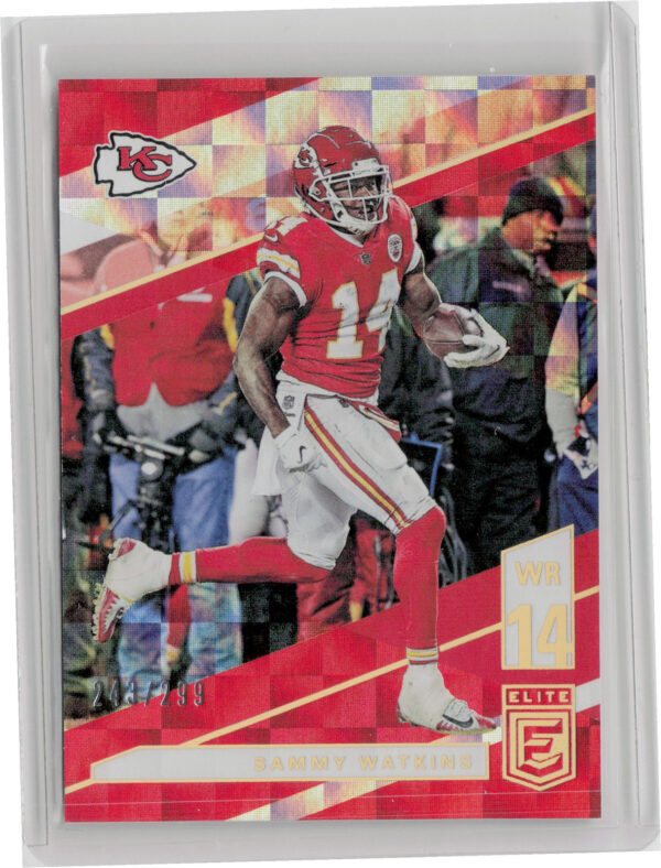 2019 Donruss Elite Sammy Watkins Red SN299 #15 Chiefs