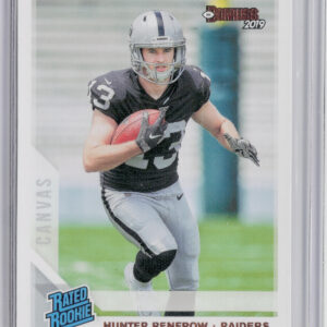 2019 Donruss Hunter Renfrow #340 Raiders Rated Rookies Canvas