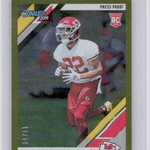 2019 Donruss Juan Thornhill Press Proof Gold /50 #280 Chiefs