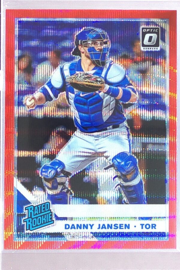 2019 Donruss Optic Danny Jansen Red Wave RC #35 Jays