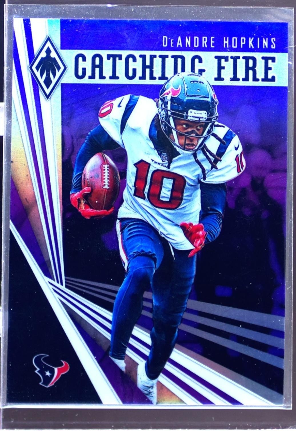 2019 Panini Phoenix DeAndre Hopkins /149 #17 Texans Catching Fire Purple