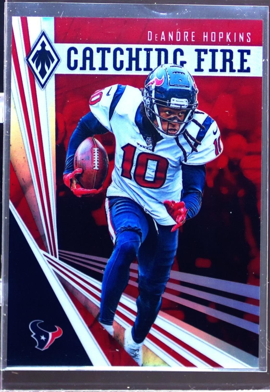 2019 Panini Phoenix DeAndre Hopkins /299 #17 Texans Catching Fire Red