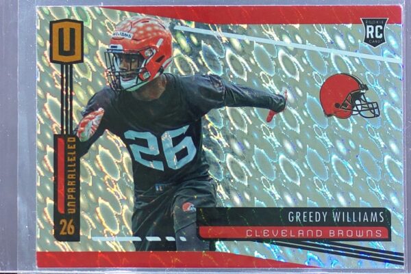2019 Panini Unparalleled Greedy Williams Flight RC #241 Browns