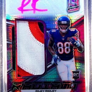 2019 Spectra Riley Ridley Auto /25 JSY #RRPS-18 Bears Radiant Rookie Patch Sign