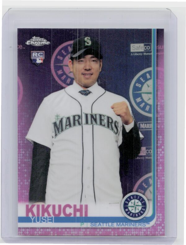 2019 Topps Chrome Yusei Kikuchi Pink Refractor #73 Mariners