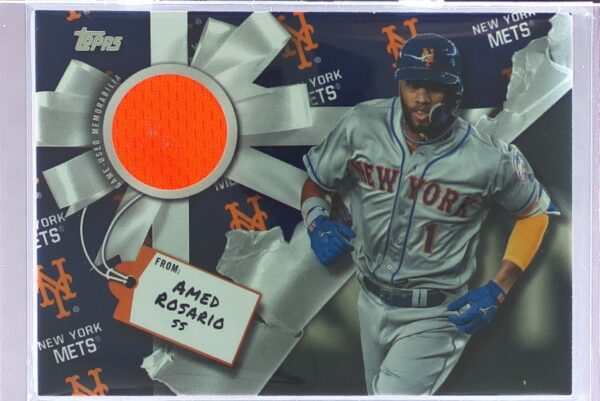 2019 Topps Holiday Amed Rosario JSY #WHR-ARO Mets Relics