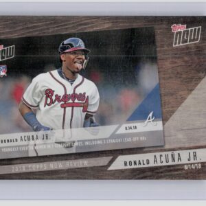 2019 Topps Ronald Acuna Jr. #TN-10 Braves 2018 Topps Now Review
