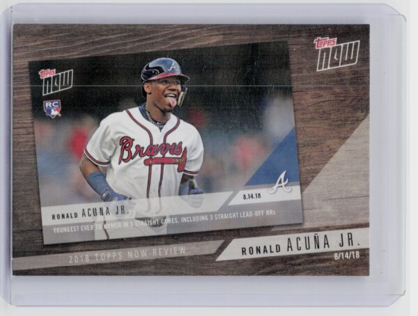 2019 Topps Ronald Acuna Jr. #TN-10 Braves 2018 Topps Now Review