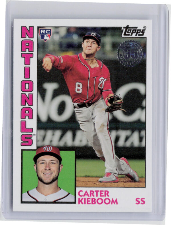 2019 Topps Update Carter Kieboom #84-14 Nationals 1984 Topps Baseball
