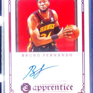 2020-21 Chronicles Bruno Fernando Auto #APR-BFR Hawks Apprentice Signatures Red
