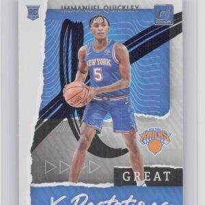 2020-21 Donruss Immanuel Quickley RC #25 Knicks Great X Pectations