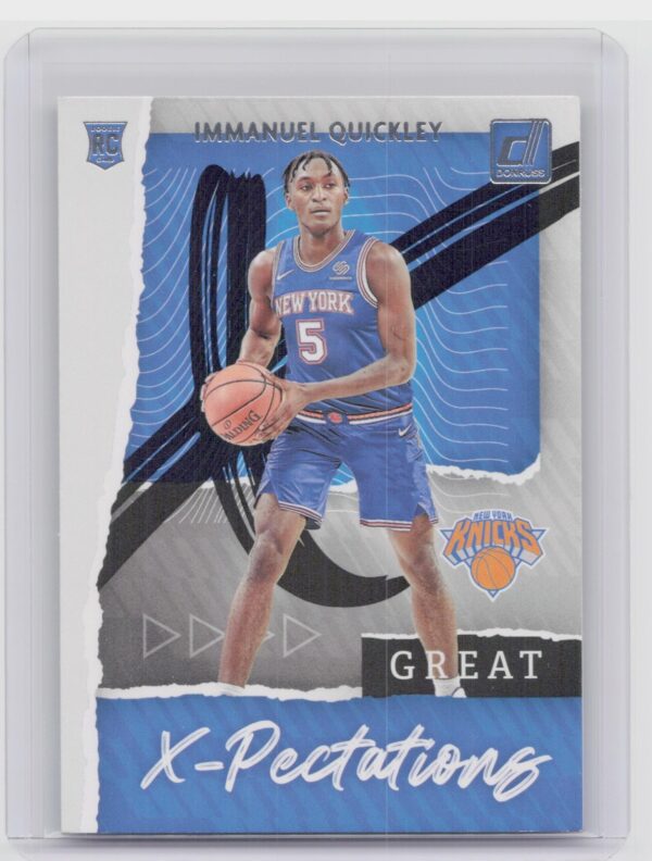 2020-21 Donruss Immanuel Quickley RC #25 Knicks Great X Pectations
