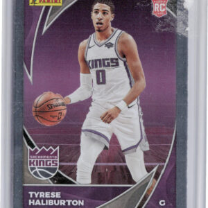 2020-21 Panini NBA Sticker & Card Collection Tyrese Haliburton #92 Kings Card Si