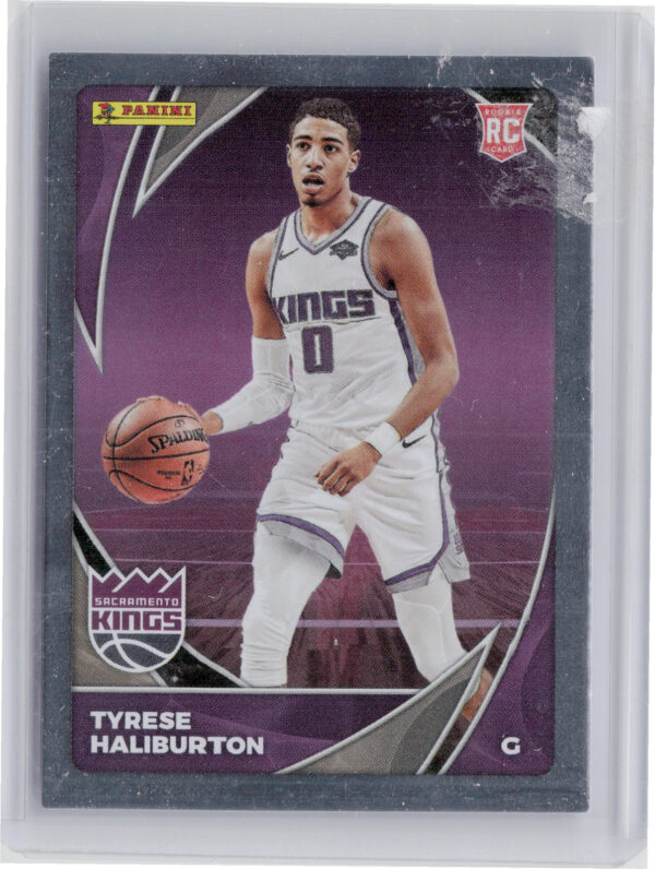 2020-21 Panini NBA Sticker & Card Collection Tyrese Haliburton #92 Kings Card Si