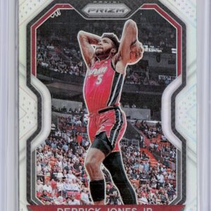 2020-21 Panini Prizm Derrick Jones Jr. Silver Prizms #55 Heat