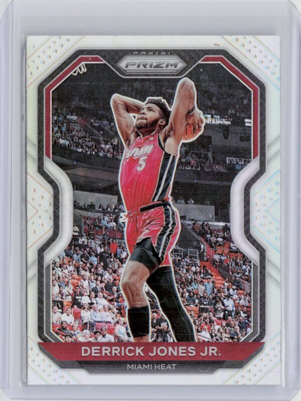 2020-21 Panini Prizm Derrick Jones Jr. Silver Prizms #55 Heat