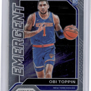 2020-21 Panini Prizm Obi Toppin #17 Knicks Emergent