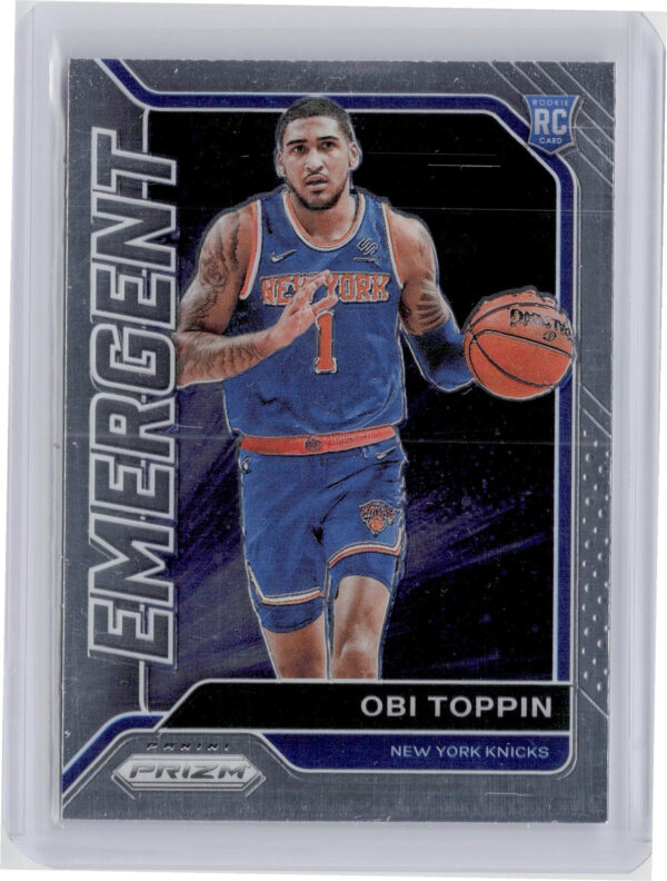 2020-21 Panini Prizm Obi Toppin #17 Knicks Emergent
