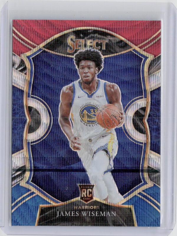 2020-21 Panini Select James Wiseman Tri Color Prizms #62 Warriors