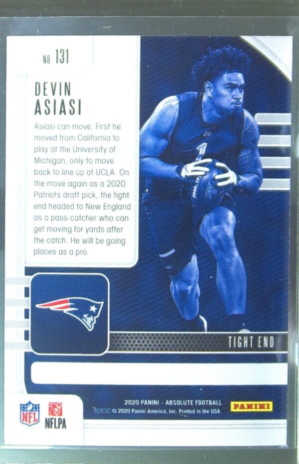 2020 Absolute Devin Asiasi Retail RC #131 Patriots - Image 3