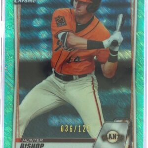 2020 Bowman Hunter Bishop /125 #BCP-129 Chrome Prospects Aqua Shimmer Refractor