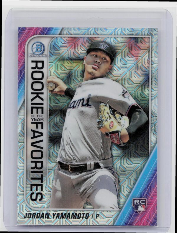 2020 Bowman Jordan Yamamoto #ROYF-JY Marlins Chrome ROYF Mojo Refractor