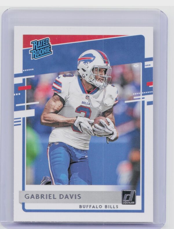 2020 Donruss Gabriel Davis #337 Bills Rated Rookies Canvas
